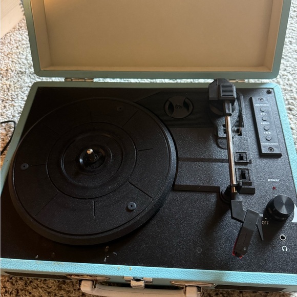 Blue record player - Picture 3 of 7